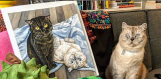 Artist Paints Custom Pet Portraits But Never Sees Her Models