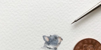 Russian Artist Paints Miniature Paintings That Are Smaller Than a Coin