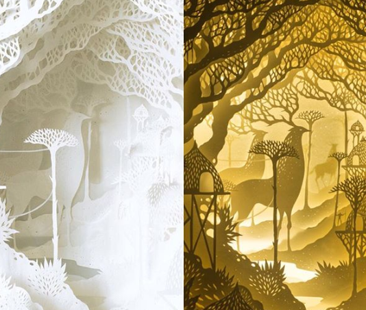 Indian Artists Create Magical Scenes Out of Paper and Light