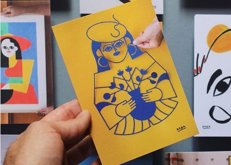 Illustrator Makes Cubist Inspired Paper Cutouts