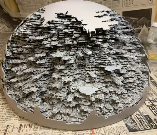 Incredibly Detailed Unfinished Death Star II Diorama Has Taken 4 Years to Make C3POC3