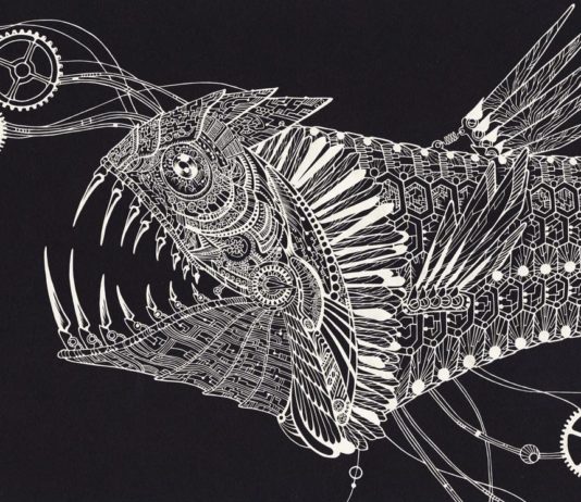 Japanese Artist Makes Papercut Art of Underwater Creatures