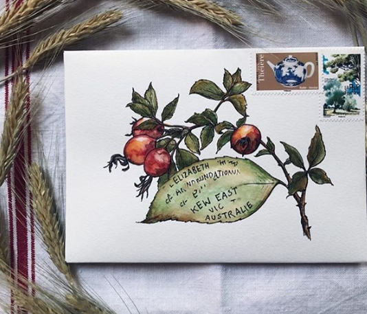 Naomi Bulger Draws on Envelopes