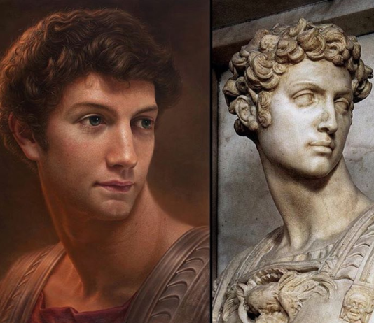 Painter Transforms Busts Into Acrylic Paintings