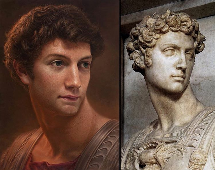 Painter Transforms Busts Into Acrylic Paintings PlayJunkie