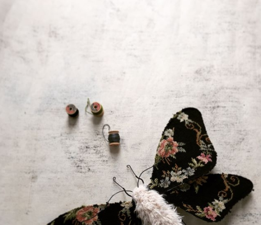 Embroidery Artist Creates Magical Butterflies