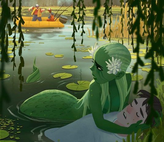 Lovely Comics About the Green Mermaid
