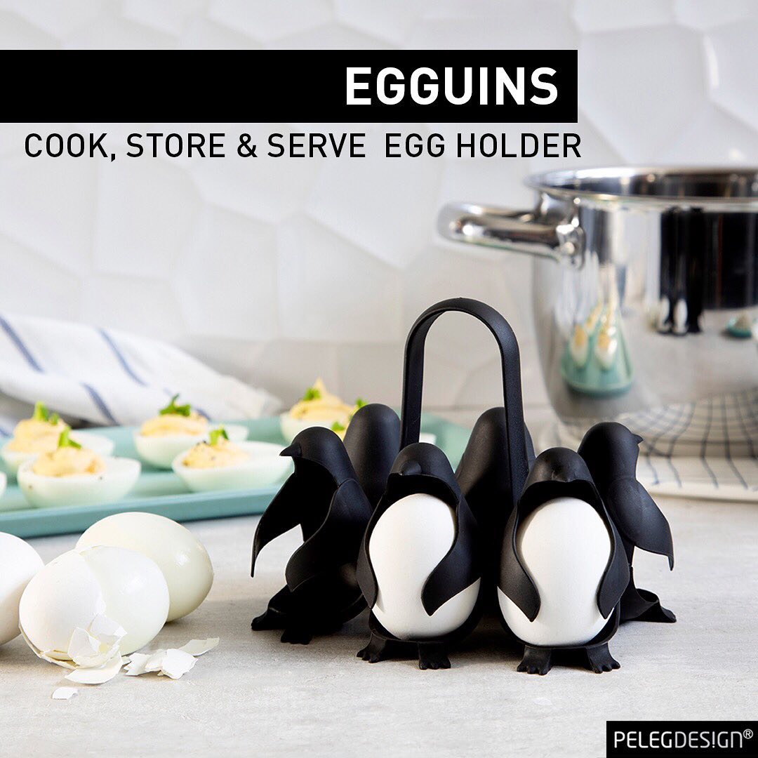 Egguins Are Little Penguins That Cook, Store, and Serve Hard Boiled Eggs