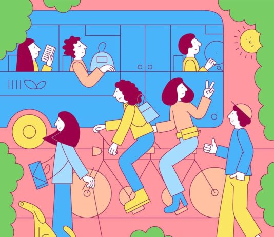 Martina Paukova Illustrates Flattened People