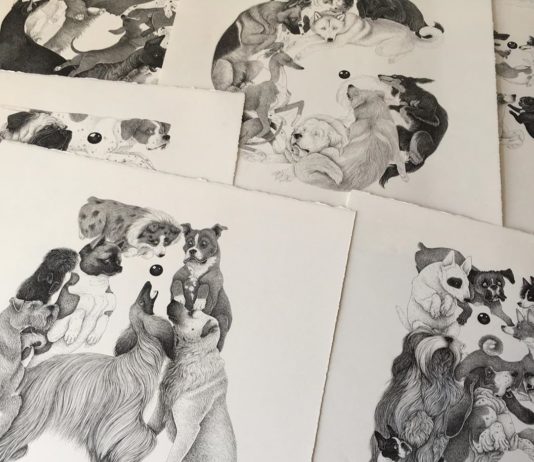 Illustrator Creates an Alphabet Made of Playful Dogs
