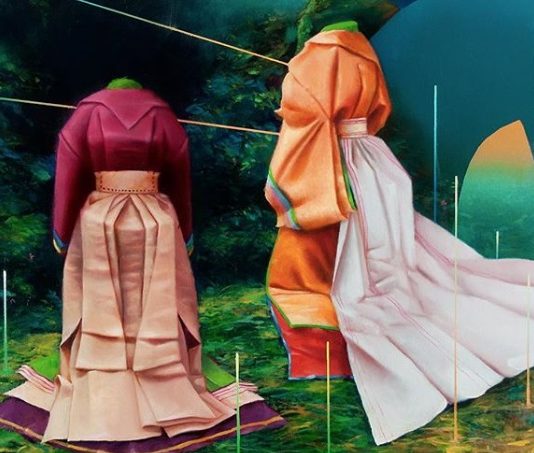 Abstract Paintings of Rich Clothes by Audun Grimstad