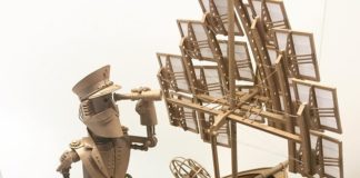 These Awesome Cardboard Sculptures Are Inspired By Steampunk and Sci-Fi