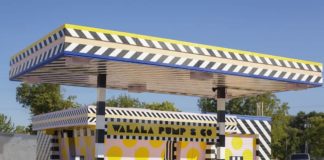 Old Gas Station Transformed into an Art Installation