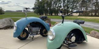 Man Builds Awesome Retro Mini Bikes out of Original Volkswagen Beetle
