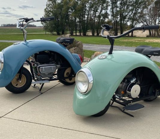 Man Builds Awesome Retro Mini Bikes out of Original Volkswagen Beetle