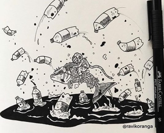 Artist Illustrates the Damage Caused By Plastic Pollution