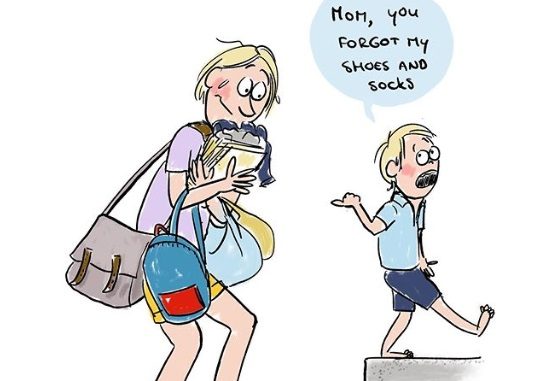 Check Our these Relatable Illustrations of Life as a Mom of Three