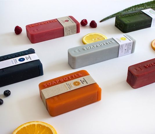These Cool Liquid Containers Made out of Soap Might Reduce Plastic Use