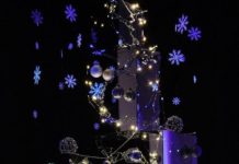 Couple Creates Christmas Tree Made Of Broken Mirrors