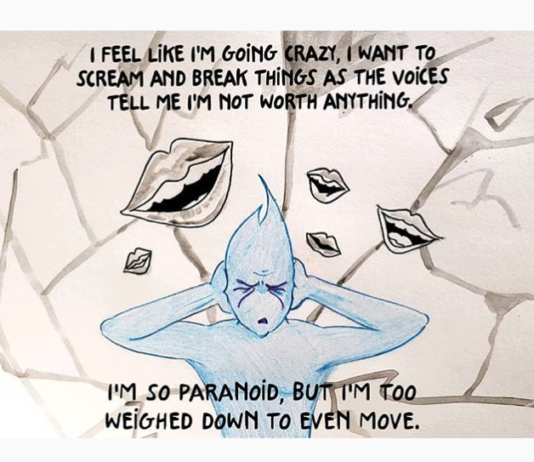 Artist Illustrates the Voices People Battling Mental Illness Hear