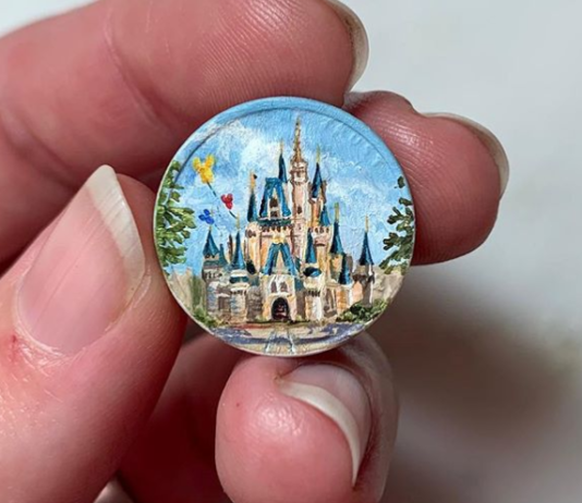 This Artist Paints Beautiful Landscapes Using Pennies As a Canvas