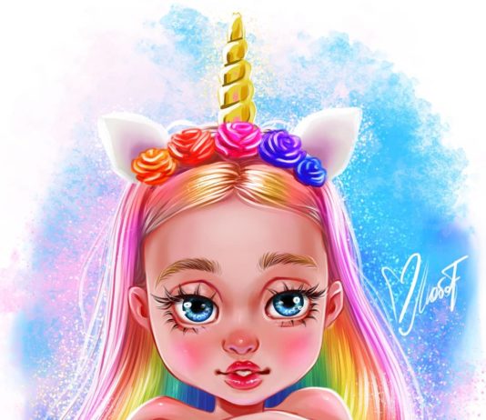 Artist Draws Children in Her Unique Style