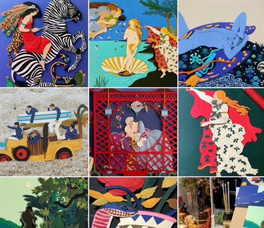 Intricate and Vivid Paper Illustrations by Matilda Jung