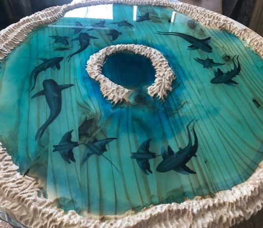 Geology and Art Meet to Create Mesmerizing Wooden Pieces