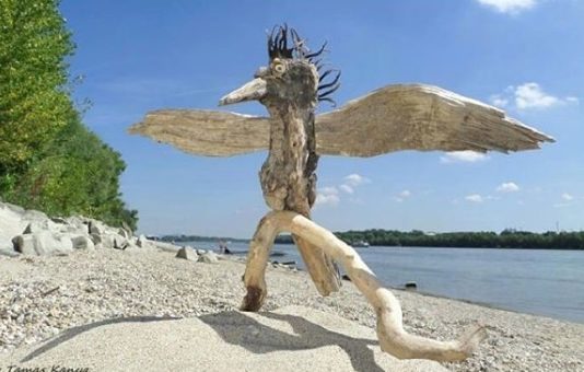 Artist Creates Remarkable Sculptures From Driftwood He Found On the Beach
