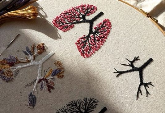 Artist Creates Medicine-Inspired Embroideries