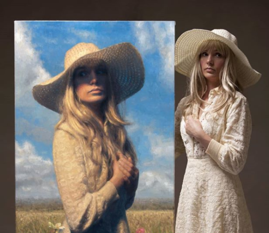 Artist Creates Remarkable Portraits and Asks Models to Pose Next to Them