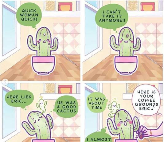 Two Artists Create Hilarious Comic About Succulents