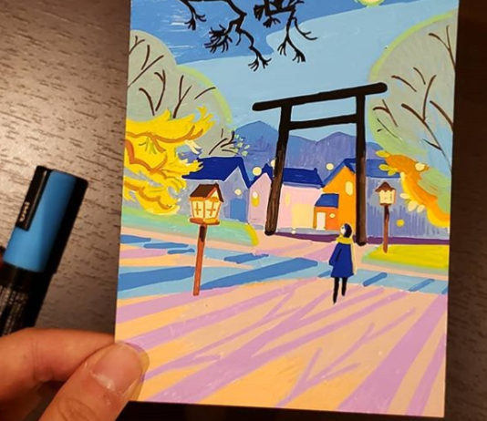 Canadian Artist Depicted The Beautiful Scenery She Saw In Japan