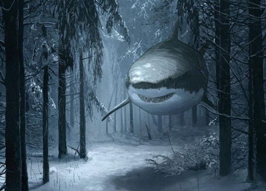 Sharks Swim In Mid-Air In Chris Austin’s Surreal Paintings