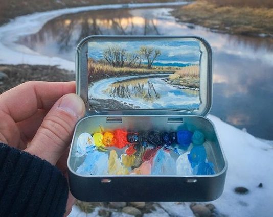 Miniature, Hyperrealistic Landscapes Depicted in Altoid Tins