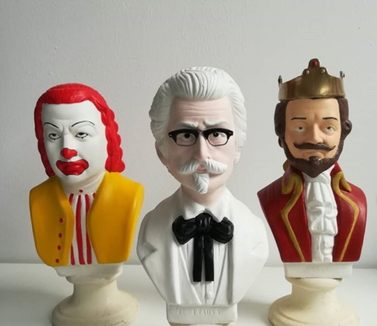 Artist Transforms Busts Of Famous Composers