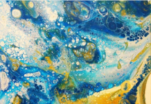 Artist Creates Fluid Paintings and Landscapes