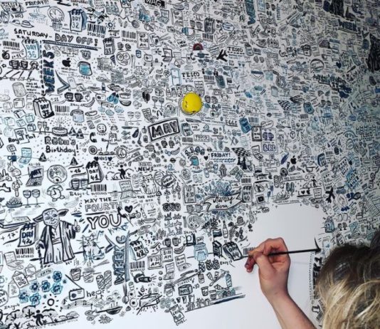Viktorija O Painted Her Wall During Lockdown and Didn’t Stop Until It Was Full of Drawings