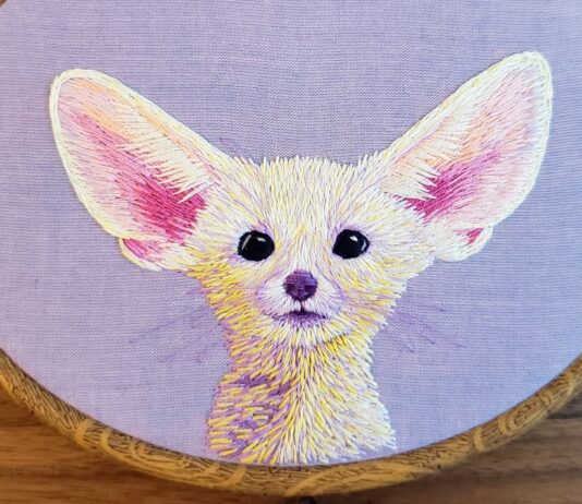 Check Out This Colorful Animal Embroidery By Laura McGarrity