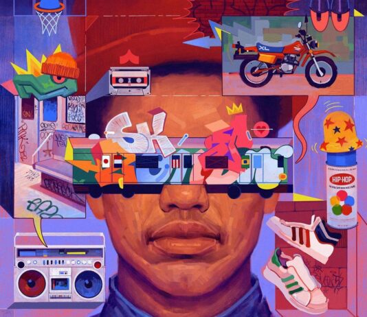 Sam Rodriguez’s Art is a Mix of Typography, Shapes, and Portraits