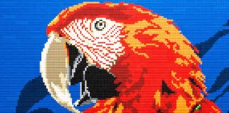 Sean Kenney Builds Large-Scale Animal Sculptures Using LEGOs