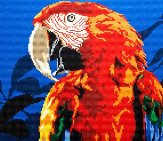 Sean Kenney Builds Large-Scale Animal Sculptures Using LEGOs