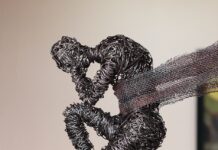 Karen Akhikyan’s Intriguing Wire Sculptures Capture Human Form in Motion