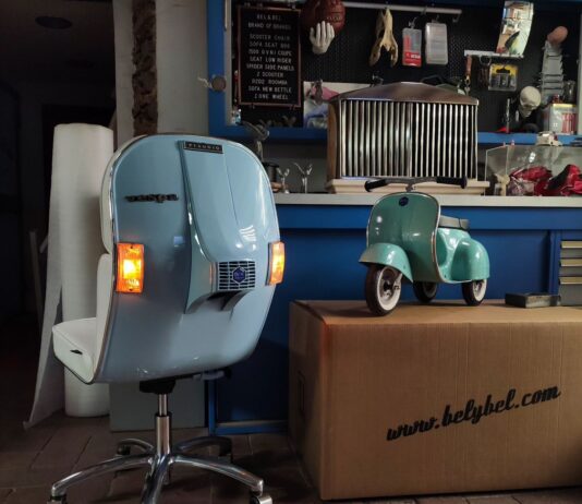 Spanish Designers Reimagine Vespa Scooters as Chairs