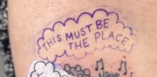 Tattoo Artist Makes Lyrics Video for Talking Heads’ “This Must Be the Place” Using Tattoos