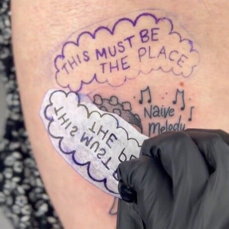 Tattoo Artist Makes Lyrics Video for Talking Heads’ “This Must Be the Place” Using Tattoos
