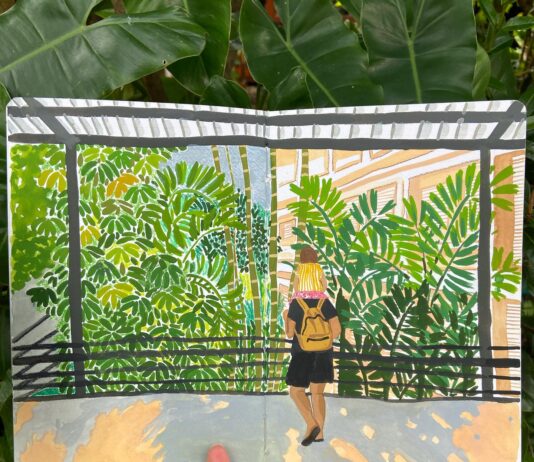 Angela Mckay Captures Her Travels as Notebook Paintings