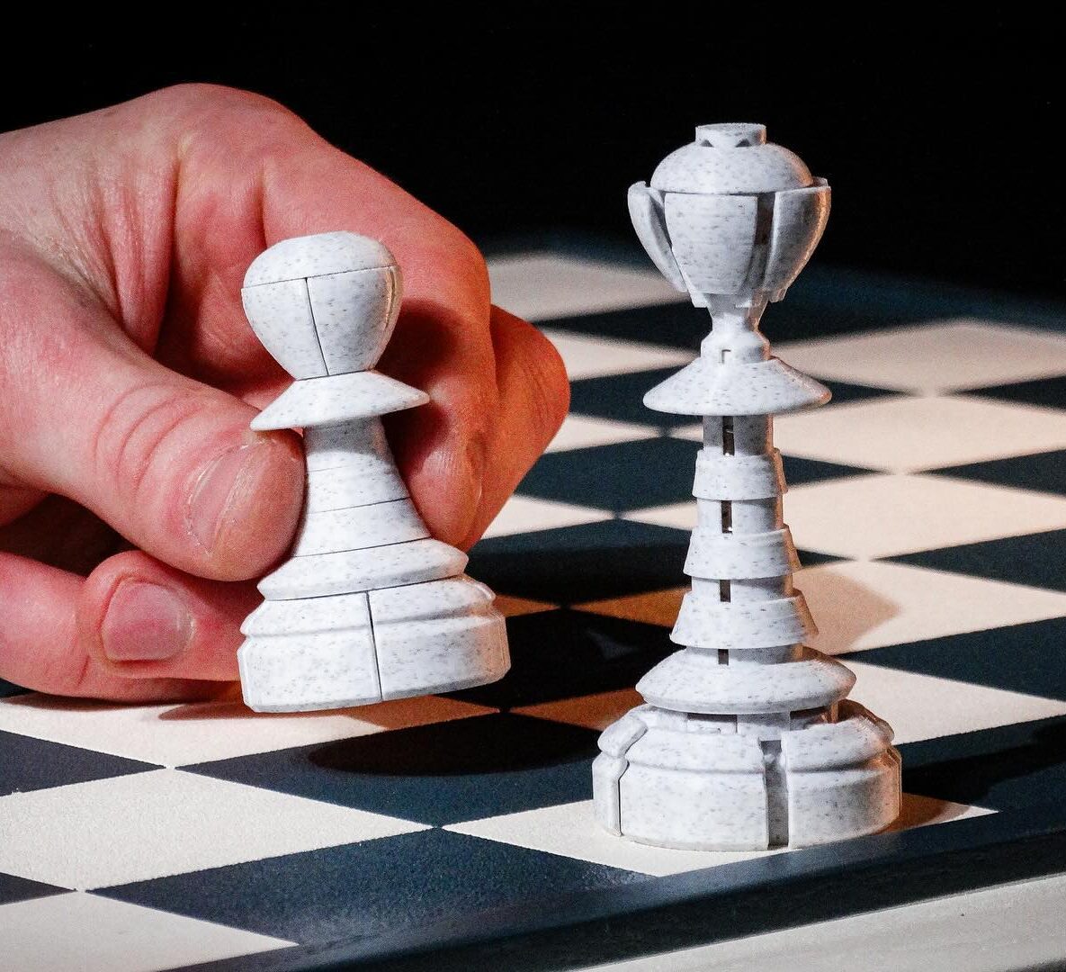 Designer Creates a Chess Pawn Piece That Automatically Transforms When ...