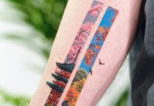 Dami Nam Captures Serene Moments and Beautiful Landscapes in Her Vertical Tattoos