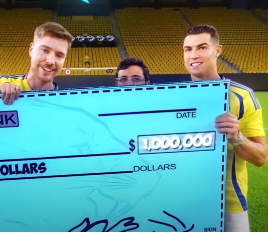 Soccer Fan Beats Cristiano Ronaldo in $1 Million Contest Organized by MrBeast